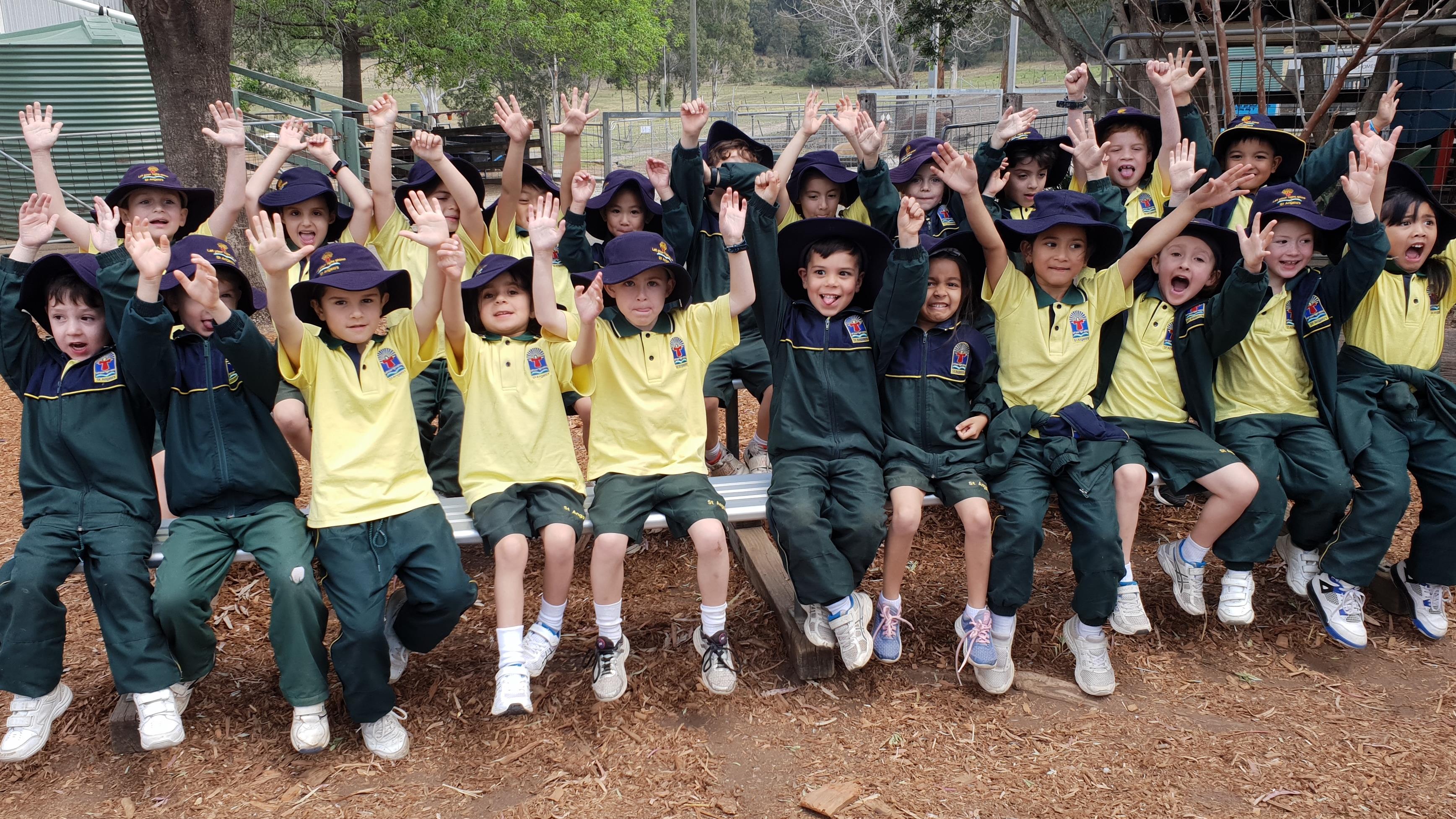 St Angela's Catholic Primary Castle Hill students on the farm